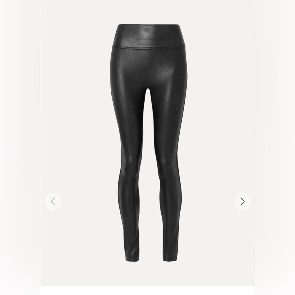 SPANX Shiny Black Leggings
